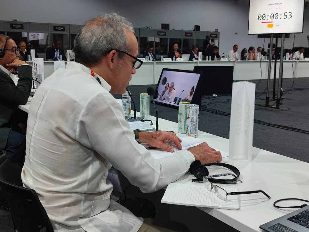 Cuba defiende en COP 30 necesidades financieras de Pequeños Estados Insulares en Desarrollo